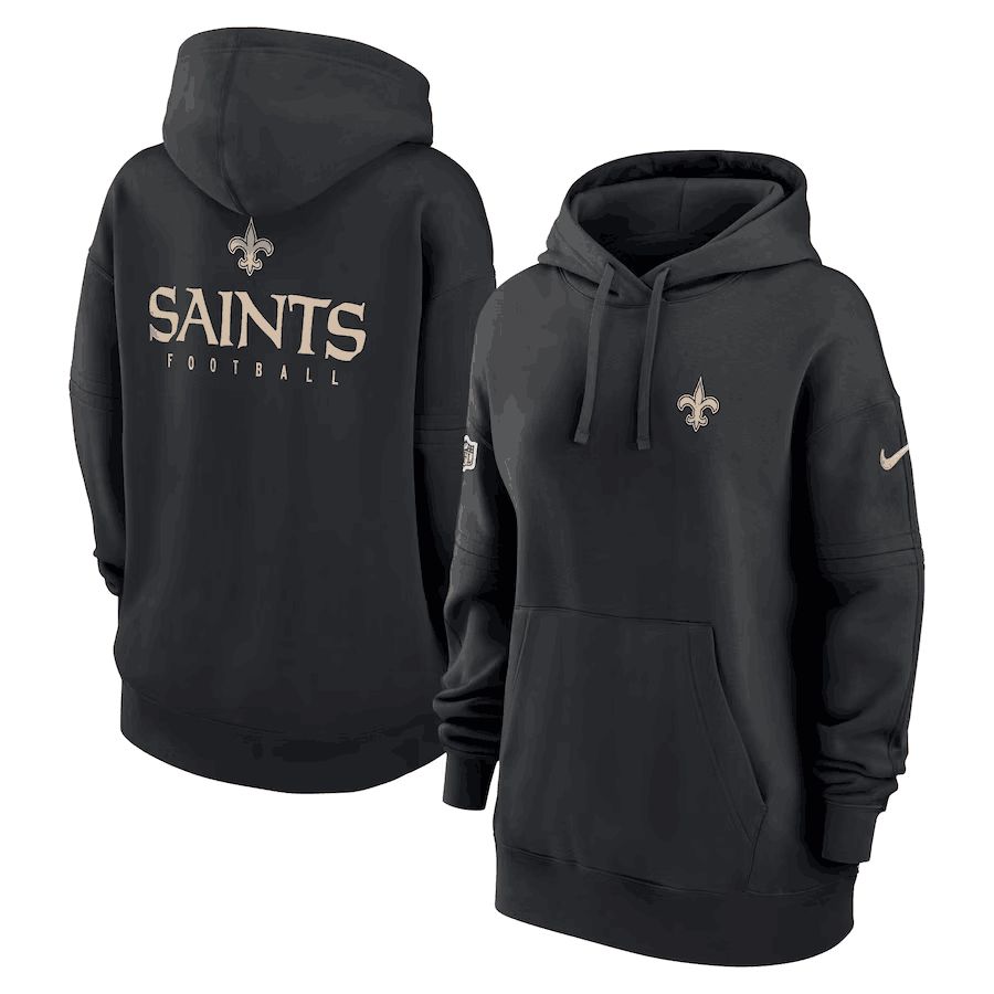 Women 2023 NFL New Orleans Saints black Sweatshirt style 1->cleveland browns->NFL Jersey